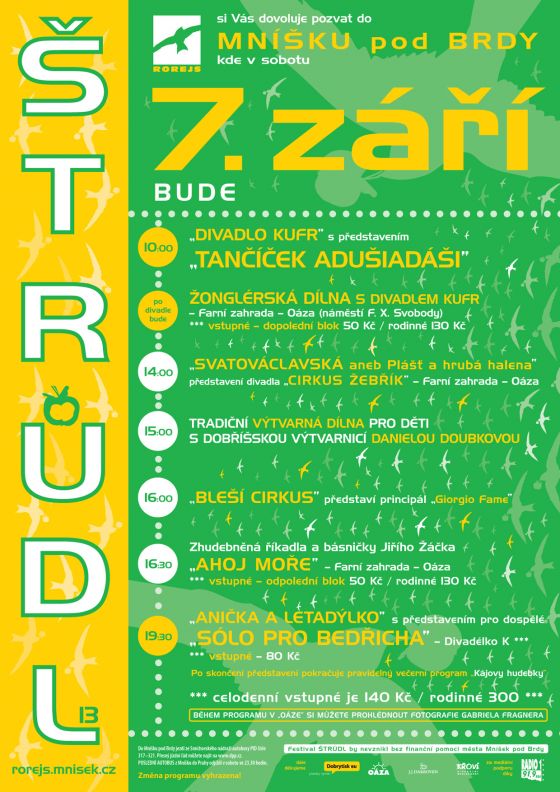 Program festivalu ŠTRŮDL 2013