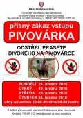zákaz vstupu Pivovárka