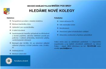 Policie ČR Mníšek pod Brdy - nábor 