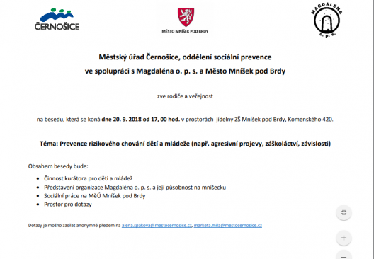 POZVÁNKA NA BESEDU