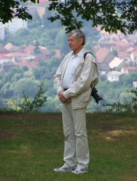 Mirroslav Baše na Skalce při návštěvě Skalecké pouti