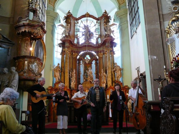 Slavnostní tečkou za letošní poutí byl nedělní koncert skupiny Spiritual kvintet v kostele sv. Václava