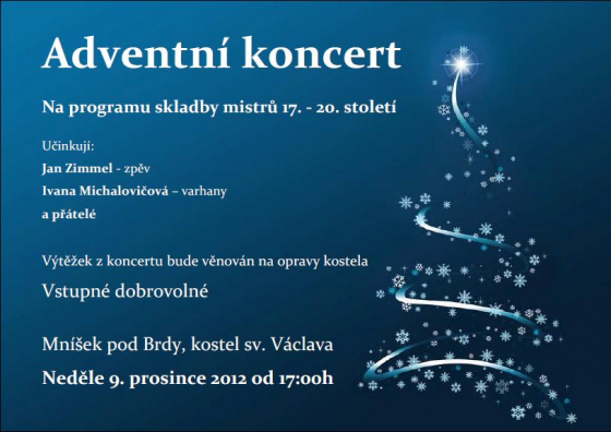 Adventní koncert 9. 12. 2012