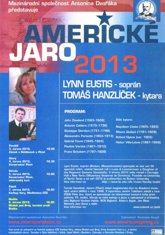 Americké jaro 2013 koncert plakát A4