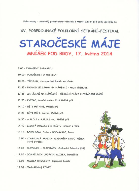 Staročeské máje Mníšek 2014