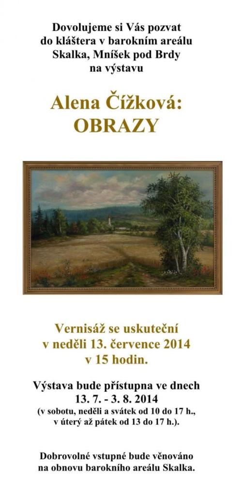 AlenaČížková - Obrazy - pozvánka