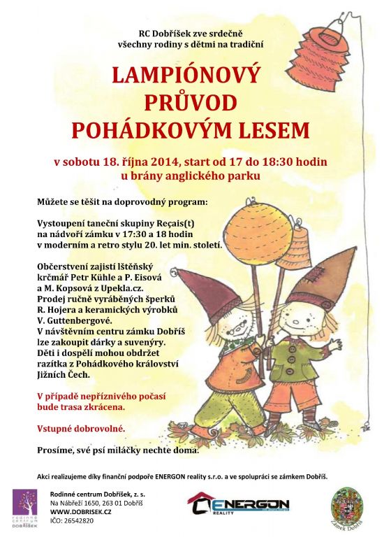 Lampionový průvod Dobříš