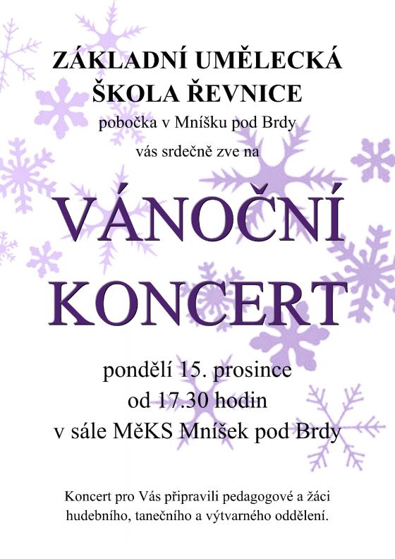 Vánoční koncert ZUŠ